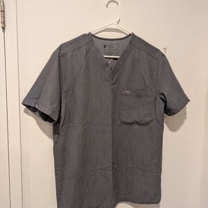 Figs Men's Charcoal Short Sleeve Shirt